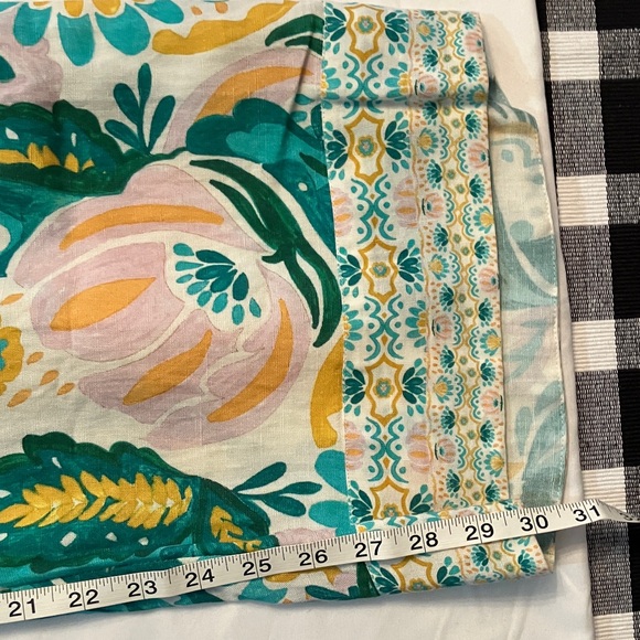 Ranna Gill Anthropologie printed wide leg linen blend pull on pants - Picture 8 of 10